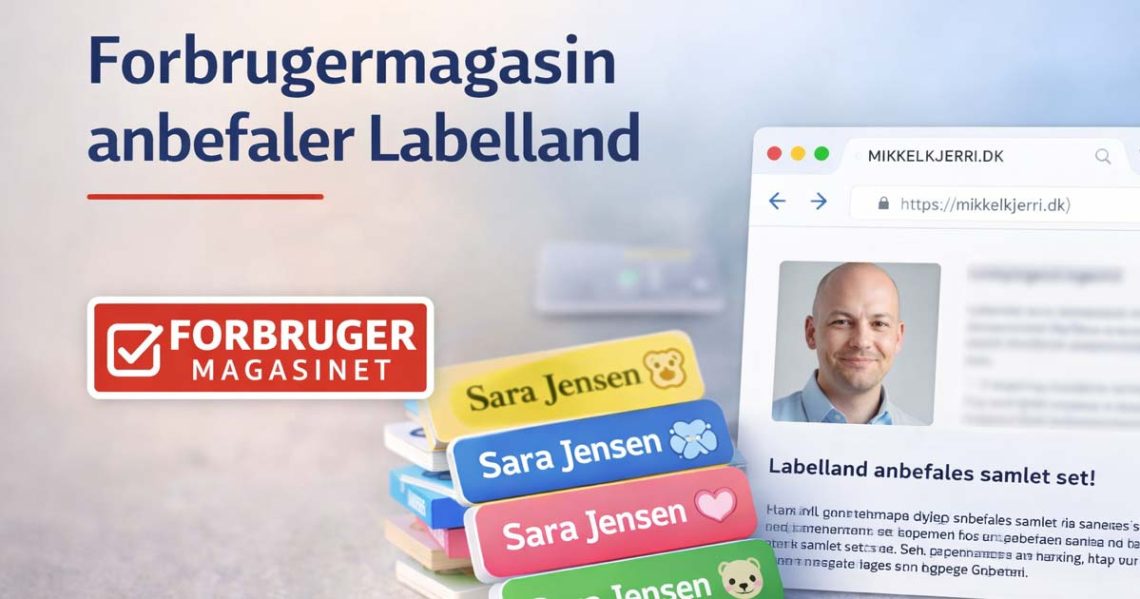 Forbrugermagasin anbefaler LabelLand til navnemærker